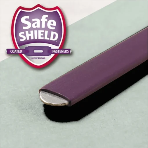 New 1 in. Expansion Recycled Pressboard Folders with 2 SafeSHIELD Fasteners - Letter Size/Gray-Green (25/Box) Filing & Folders