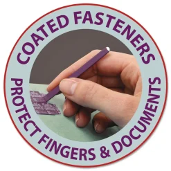 Clearance 3 in. Expansion Recycled Pressboard 1/3-Cut Tab Fastener Folders with Two SafeSHIELD Fasteners - Legal Size/Gray-Green (25/Box) Filing & Folders