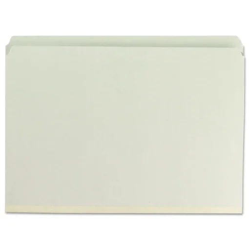 Best 2 in. Expansion Recycled Pressboard Fastener Folders with Two SafeSHIELD Fasteners - Legal Size/Gray-Green (25/Box) Filing & Folders