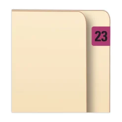Online 0.75 in. x 1.5 in. 23 Yearly End Tab File Folder Labels - Purple (1-Roll) Labels & Label Makers