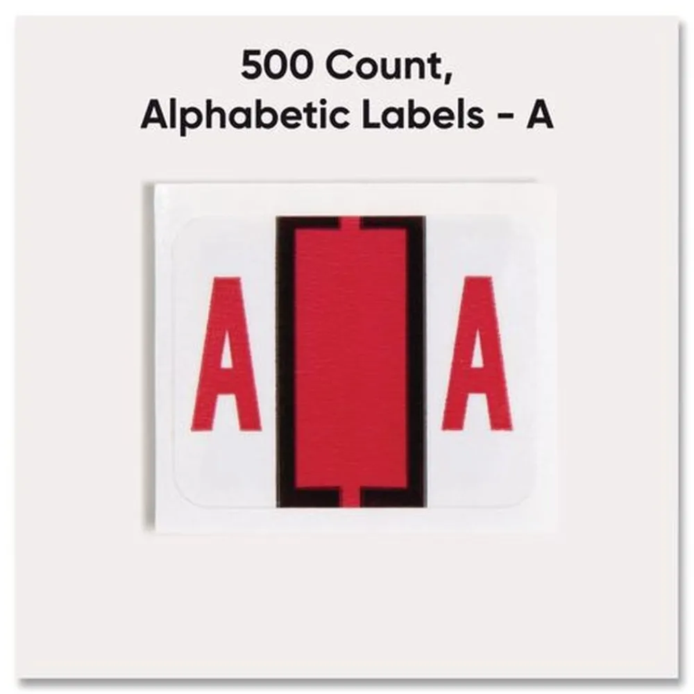 Sale 1 in. x 1.25 in. A Color-Coded End Tab Filing Labels - White (1-Roll) Labels & Label Makers
