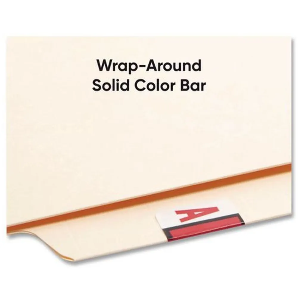 Sale 1 in. x 1.25 in. A Color-Coded End Tab Filing Labels - White (1-Roll) Labels & Label Makers