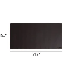 New 31.5 in. x 15.7 in. Vegan Leather Desk Pads - Charcoal Desk Accessories & Office Organizers|Office Furniture & Lighting