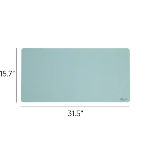 New 31.5 in. x 15.7 in. Vegan Leather Desk Pads - Light Blue Desk Accessories & Office Organizers|Office Furniture & Lighting