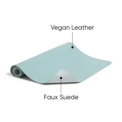 New 31.5 in. x 15.7 in. Vegan Leather Desk Pads - Light Blue Desk Accessories & Office Organizers|Office Furniture & Lighting