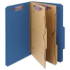 Outlet 6 SafeSHIELD Fasteners 2 Dividers Legal Size 6-Section Pressboard Top Tab Pocket Classification Folders - Dark Blue (10/Box) Filing & Folders