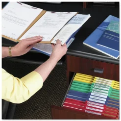 Outlet 6 SafeSHIELD Fasteners 2 Dividers Legal Size 6-Section Pressboard Top Tab Pocket Classification Folders - Dark Blue (10/Box) Filing & Folders