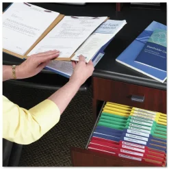 Clearance 6 SafeSHIELD Fasteners 2 Dividers Legal Size 6-Section Pressboard Top Tab Pocket Classification Folders - Red (10/Box) Filing & Folders