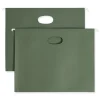 Online 1 Section 3.5 in. Capacity Letter Size Hanging Pockets with Full-Height Gusset - Standard Green (10/Box) Filing & Folders
