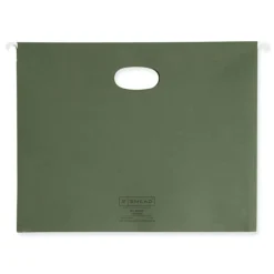 Online 1 Section 3.5 in. Capacity Letter Size Hanging Pockets with Full-Height Gusset - Standard Green (10/Box) Filing & Folders