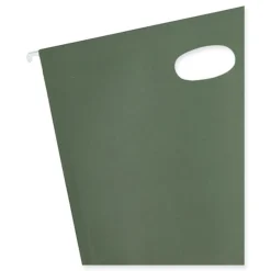 Online 1 Section 3.5 in. Capacity Letter Size Hanging Pockets with Full-Height Gusset - Standard Green (10/Box) Filing & Folders