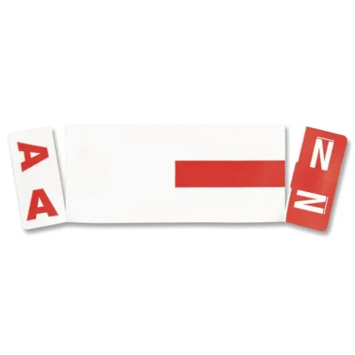 Clearance 1.16 x 3.13 AlphaZ Color-Coded A-Z Labels Starter Set - Assorted (1/Box) Labels & Label Makers