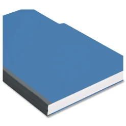Clearance 1/3-Cut Tabs Assorted Legal Size 1 in. Expansion Recycled Heavy Pressboard Folders - Dark Blue (25/Box) Filing & Folders