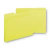 1/3-Cut Tabs Assorted Letter Size 1 in. Expansion Recycled Heavy Pressboard Folders - Yellow (25/Box) Filing & Folders