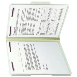 Outlet 1/3-Cut Tabs 3-in Expansion 2 SafeSHIELD Fasteners Letter Size Recycled Pressboard Fastener Folders - Gray-Green (25/Box) Filing & Folders