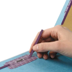 Hot Eight-Section 3-Divider Pressboard Top Tab Classification Folders - Legal Size/Blue (10/Box) Filing & Folders