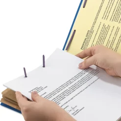 Clearance Eight-Section Pressboard Top Tab Classification Folders - Dark Blue/Legal Size (10/Box) Filing & Folders