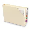 New Straight Tab Letter Size 14-pt End Tab Jackets with Reinforced Tabs - Manila (50/Box) Filing & Folders