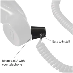 Discount Twisstop Rotating Phone Cord Detangler - Black Office Electronics & Batteries
