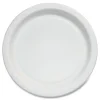 New Bare Eco-Forward 6 in. Diameter ProPlanet Seal Clay-Coated Paper Plate - White/Brown/Green (1000/Carton) Tabletop And Serveware