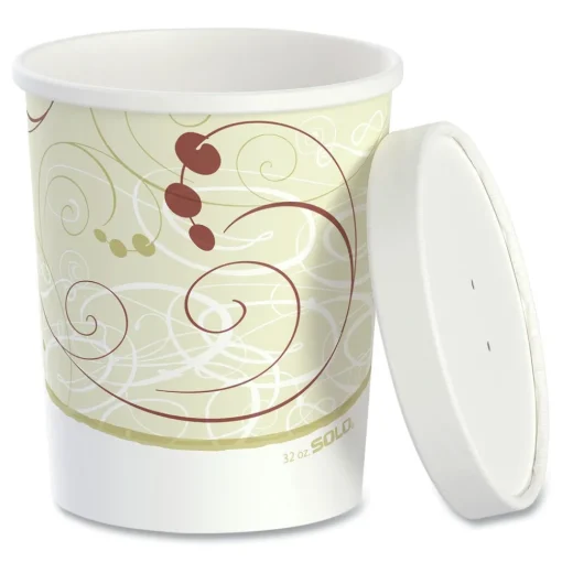 Discount KHB32A-J8000 32 oz Flexstyle Double Poly Paper Food Combo Packs - Symphony (500/Carton) Tabletop And Serveware