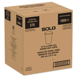 Recycled Content PCF Paper Hot Cups ProPlanet Seal 10 oz White/Blue (1000/Carton) Tabletop And Serveware