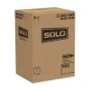 Hot RW16-J8000 Symphony Eco-Forward 16 oz. Paper Cold Cups - White/Red/Beige (1000/Carton) Tabletop And Serveware