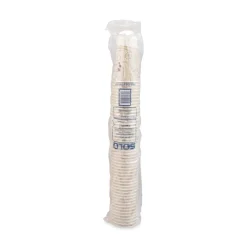Hot RW16-J8000 Symphony Eco-Forward 16 oz. Paper Cold Cups - White/Red/Beige (1000/Carton) Tabletop And Serveware