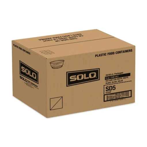Clearance SDL58-0090 5 oz-8 oz Serve Dome Cup Plastic Lids - Clear (1000/Carton) Tabletop And Serveware