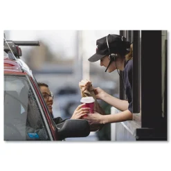 420SI-0041 20 oz. Bistro Design Single-Sided Poly Paper Hot Cups (600/Carton) Tabletop And Serveware