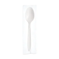 Teaspoon Individually Wrapped Reliance Mediumweight Cutlery - White (1000/Carton) Tabletop And Serveware