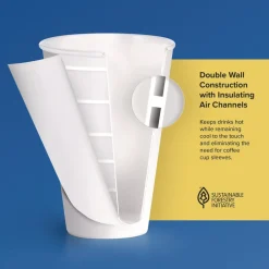 Sale Thermoguard Insulated Paper Hot Cups 16 oz White Sustainable Forest Design 30/Pack Tabletop And Serveware
