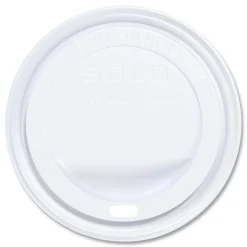 Traveler Cappuccino Style Dome Lid for 10 oz. to 24 oz. Cups - White (100/Pack, 10 Packs/Carton) Tabletop And Serveware