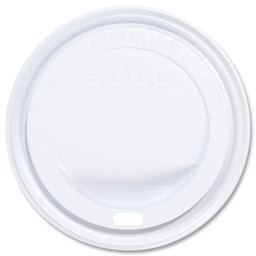 Traveler Cappuccino Style Dome Lid for 10 oz. to 24 oz. Cups - White (100/Pack, 10 Packs/Carton) Tabletop And Serveware