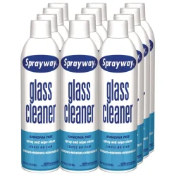 New 19 oz. Aerosol Spray Glass Cleaner (12/Carton) Cleaning & Janitorial Supplies