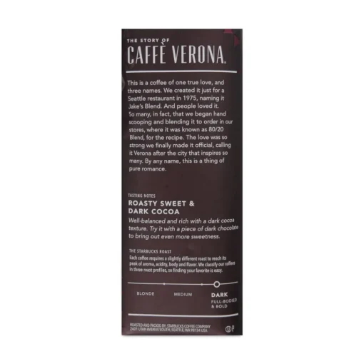 Discount 12413966 1 lb Bag Bold Ground Coffee - Caffe Verona (6/Carton) Food And Snacks