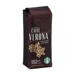 Clearance 12411949 1 lb Bag Bold Whole Bean Coffee - Caffe Verona (6/Carton) Food And Snacks