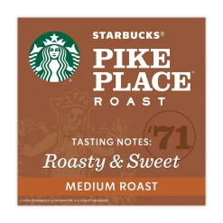 12411946 1 lb Bag Whole Bean Coffee - Pike Place Roast (6/Carton) Food And Snacks