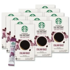 Clearance 12407838 0.11 oz VIA Ready Brew Coffee - Italian Roast (12/Carton) Food And Snacks