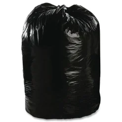 Outlet 36 in. x 58 in. 1.5 mil. 60 Gallon Total Recycled Content Plastic Trash Bags - Brown/ Black (100/Carton) Trash & Waste Bins