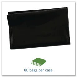 Clearance 33 in. x 45 in. 2 mil. 35 Gallon Insect-Repellent Trash Bags - Black (80/Box) Trash & Waste Bins