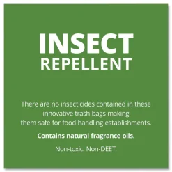 Clearance 33 in. x 45 in. 2 mil. 35 Gallon Insect-Repellent Trash Bags - Black (80/Box) Trash & Waste Bins