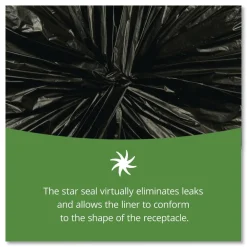 Best 40 in. x 45 in. 45-Gallon 2 mil. Insect-Repellent Trash Bags - Black (65/Box) Trash & Waste Bins