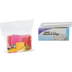 Online 2 mil 12 in. x 12 in. Seal Closure Bags - Clear (500/Carton) Trash & Waste Bins