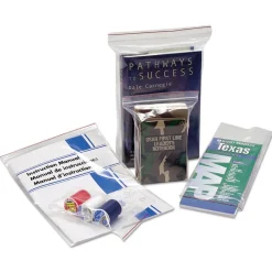 Online 2 mil 12 in. x 12 in. Seal Closure Bags - Clear (500/Carton) Trash & Waste Bins