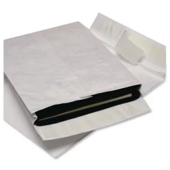 Best 12 in. x 16 in. No. 15-1/2 Lightweight 14 lbs. Tyvek Open End Expansion Mailers - White (100/Carton) Pens, Pencils & Markers