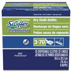 Hot 10-5/8 in. x 8 in. Dry Refill Cloths - White (32/Box) Cleaning & Janitorial Supplies
