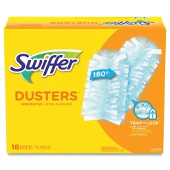 New 2 in. x 6 in. Dust Lock Fiber Refill Dusters - Light Blue (72/Carton) Cleaning & Janitorial Supplies