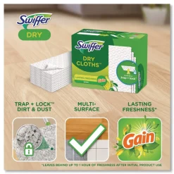Sale 8 x 10.4 Dry Refill Cloths - White (4/Carton) Cleaning & Janitorial Supplies
