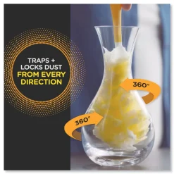 Best Heavy Duty Dust Lock Fiber 2 in. x 6 in. Dusters - Yellow (33/Carton) Cleaning & Janitorial Supplies